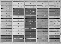 Briefkastenanlage für Plattenbau